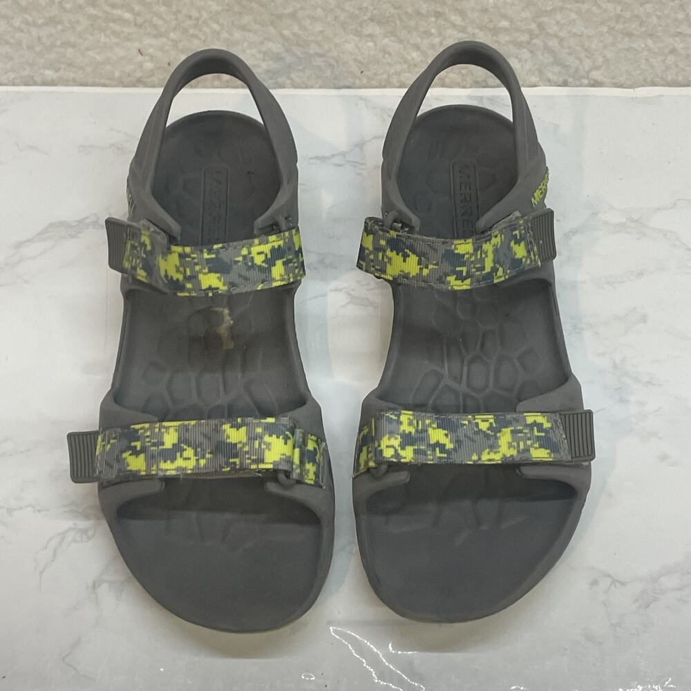 Merrell Hydro Drift Shoes Womens Size 5 Gray Green Yellow Sandals M Select Grip - Picture 2 of 11